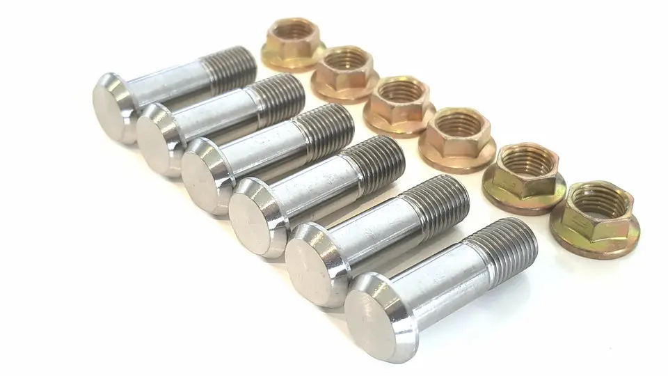 Bk Ti Components Titanium Torque Ball Push In Stud Kit 6 Off 3/8 Unf X 1 1/4In Button Head 6 Off 3/8 Jet Nuts 6 Off Washers 1