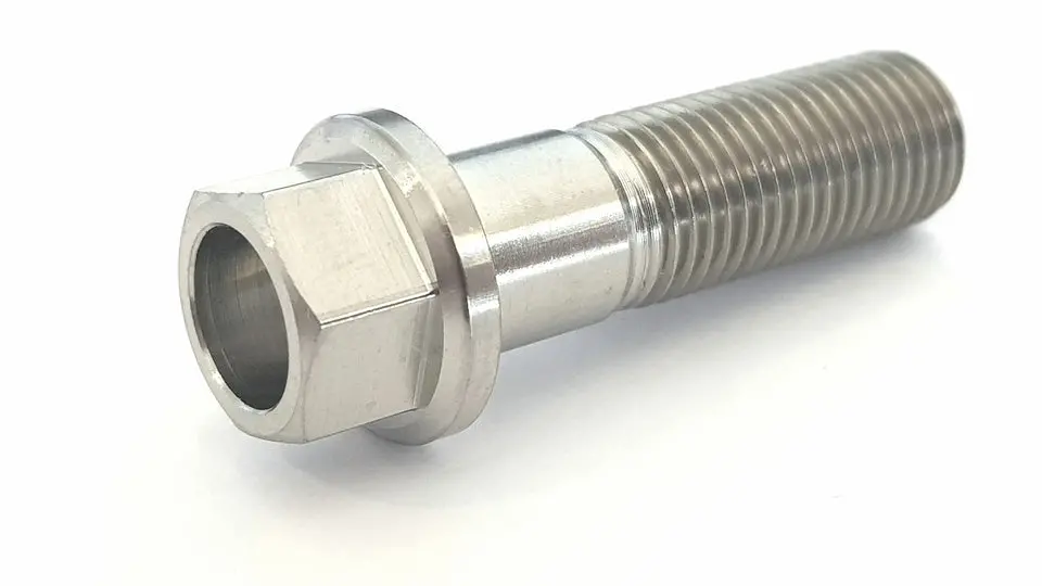 Bk Ti Components Titanium 3/8 Unf X 1 1/4In  Reduced Hex Bolt Hex 7/16In 1
