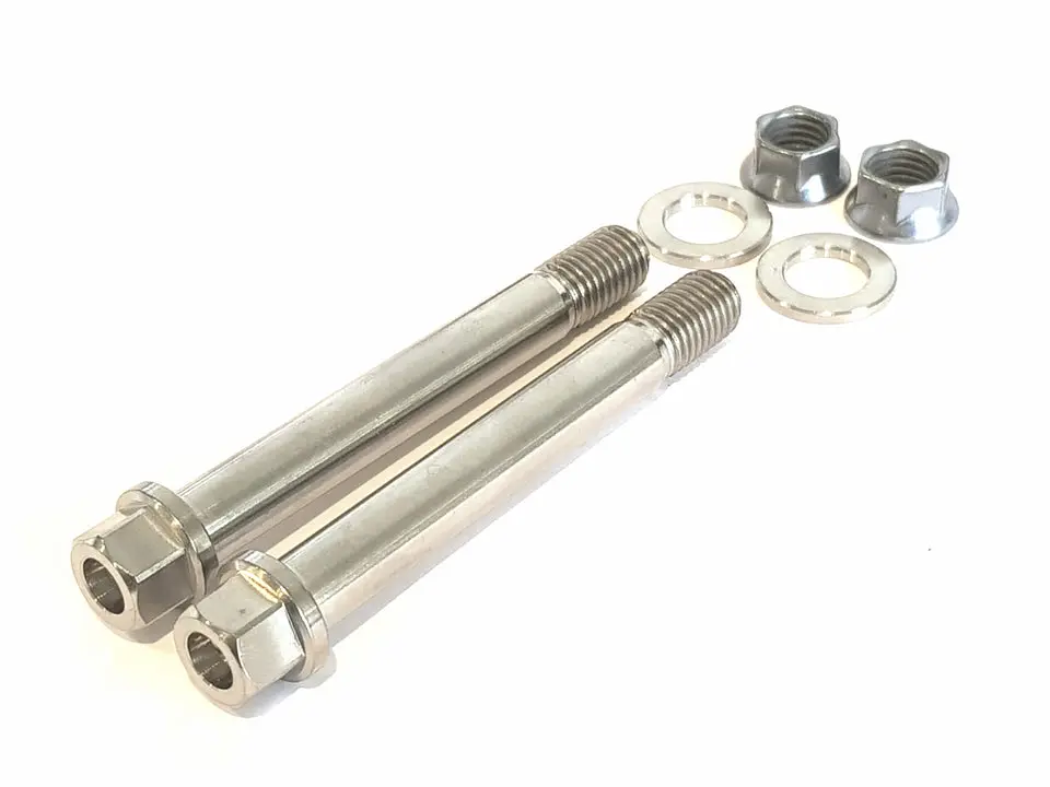 Bk Ti Components Titanium Brake Master Cylinder Mount To Chassis Kit 2 Of 5/16 Unf X 2 1/2In 2 Of Jet Nuts 2 Of Washers Hex 3/8 1
