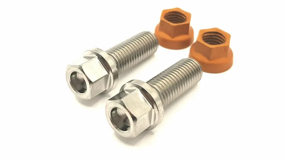 Bk Ti Components Titanium Half Box Bracket Mount To Chassis Bolt Kit 2 Of 5/16 Unf X 7/8 2 Of Jet Nuts 1