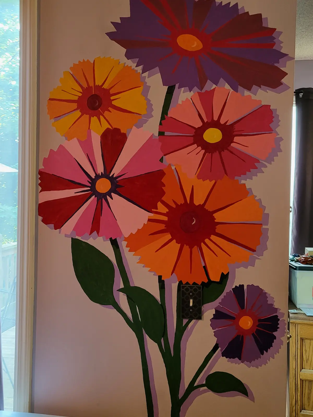 Spring Bouquet Paint-By-Number Mural 2