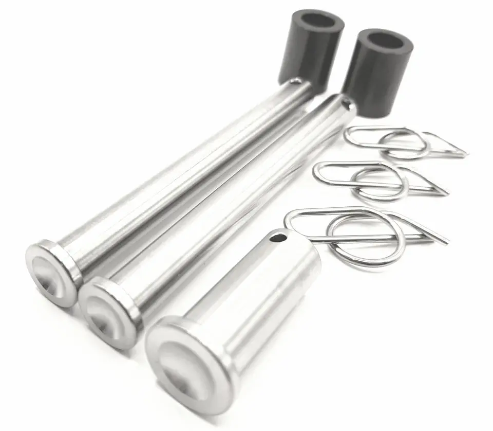 Bk Ti Components Titanium Jacobs Ladder Pin Kit 2 Of 3/8In Pins X 3 3/4In 1 Of 1/2 Pin For B/Cage Heim 3 Of Rue Clips 2 Of 7/8In Ladder Spacers 1