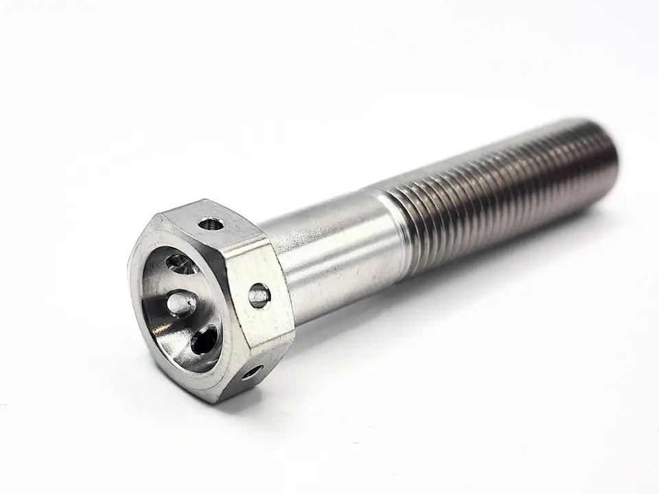 Bk Ti Components Titanium Pitman Arm Bolt Kit 1 Off 3/8 Unf X 1 7/8In Drilled For Lockwire 1 Off Washer 1