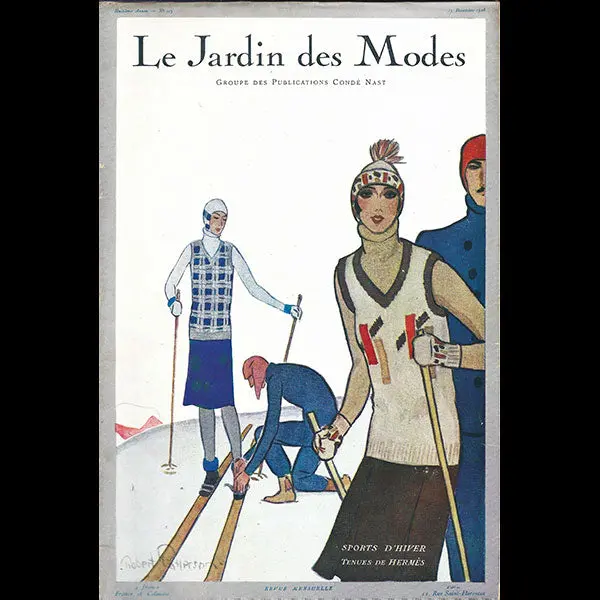 Le Jardin Des Modes, N°113, 15 Décembre 1928, Couverture De Robert Patterson 1