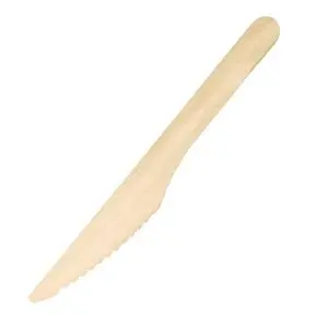 Boîte De 100 Couteaux En Bois Jetables 16,5 Cm 1