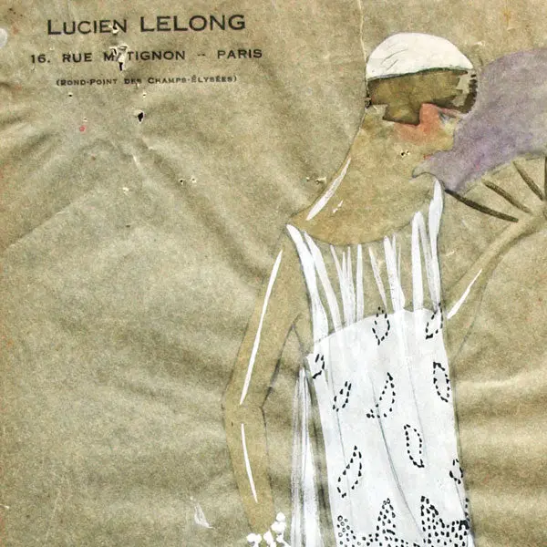Dessin De La Maison Lucien Lelong, Modèle Conquête (Circa 1925) 2