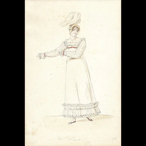 Horace Vernet - Dessin Pour Le Journal Des Dames Et Des Modes (1813) 1