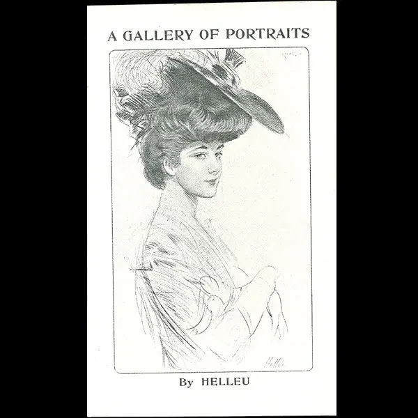 Paul Helleu - Annonce De La Parution De A Gallery Of Portraits 1