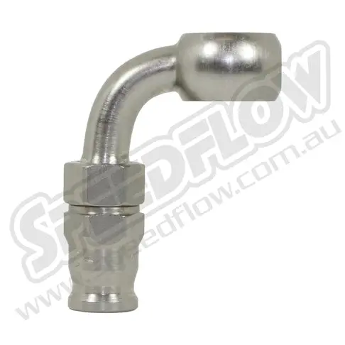 Speedflow 200 Series 3/8-M10 Banjo Hose End 90 Degree – Steel 1