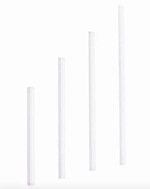 Pailles En Verres 1 Cm X 7 Mm - Pack De 50 1