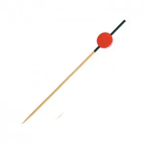 Piques Bambou Cylindriques Rouges 9 Cm - Boîte De 100 1