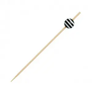 Piques Bambou Candy Noirs 9 Cm - Boîte De100 1