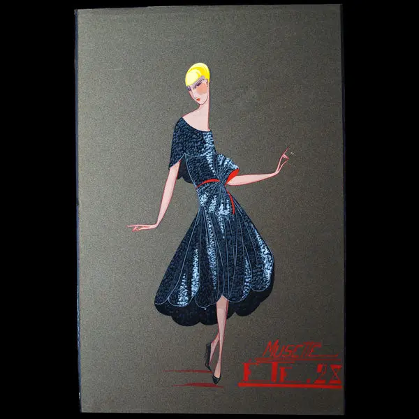 Jeanne Lanvin - Dessin De La Robe Musette, Été 1928 1