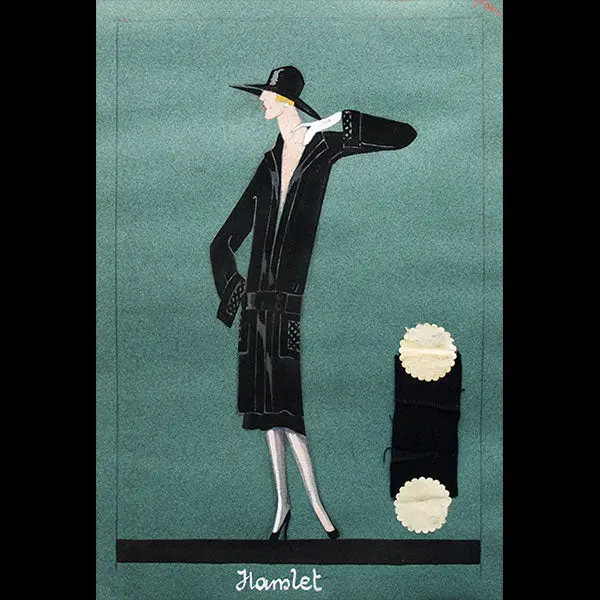 Jeanne Lanvin - Dessin De La Robe Hamlet (1925) 1