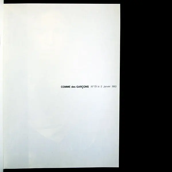 Comme Des Garçons, N°79, Le 5 Janvier 1983, Photographies De Peter Lindbergh 1