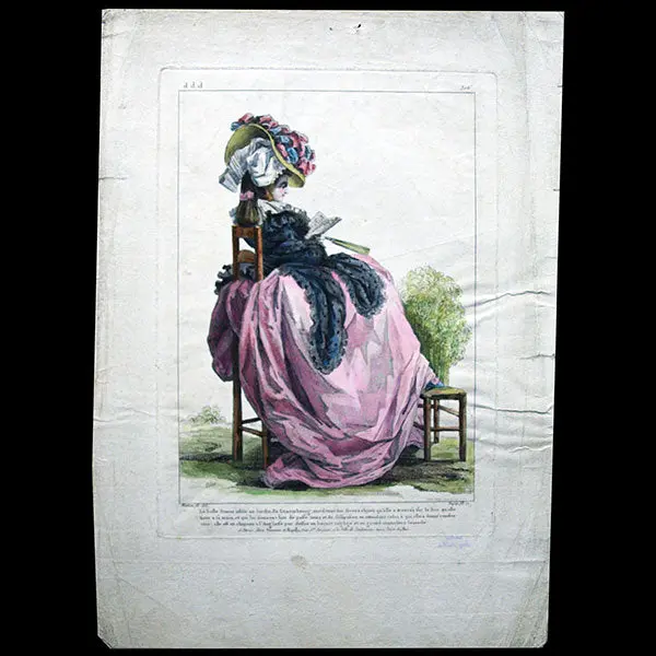 Gallerie Des Modes Et Costumes Français, 1778-1787, Gravure N° Ddd 306, La Belle Suzon Par Watteau (1785) 1