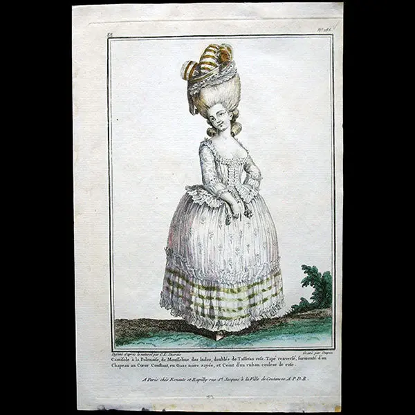 Gallerie Des Modes Et Costumes Français, Gravure N° Gg 186, Camisole À La Polonaise (1780) 2