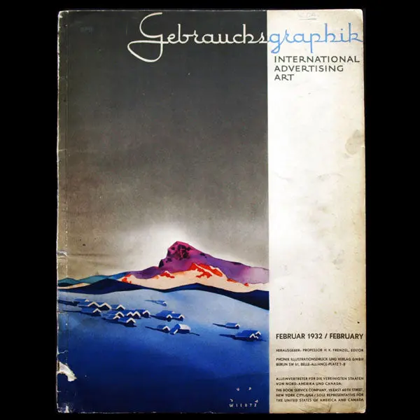 Gebrauchsgraphik, International Advertising Art, Article Sur Hoyningen-Huené (1932) 1