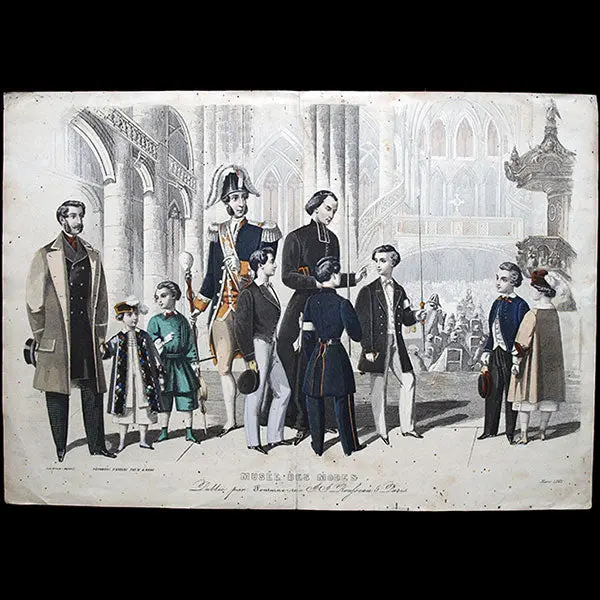 Le Musée Des Modes, Gravure De Mode Masculine (Mars 1861) 1