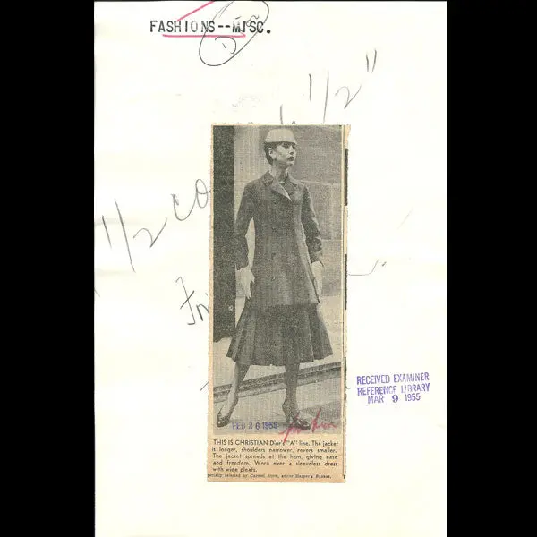 Christian Dior - Modèle De La Ligne A (1955) 2