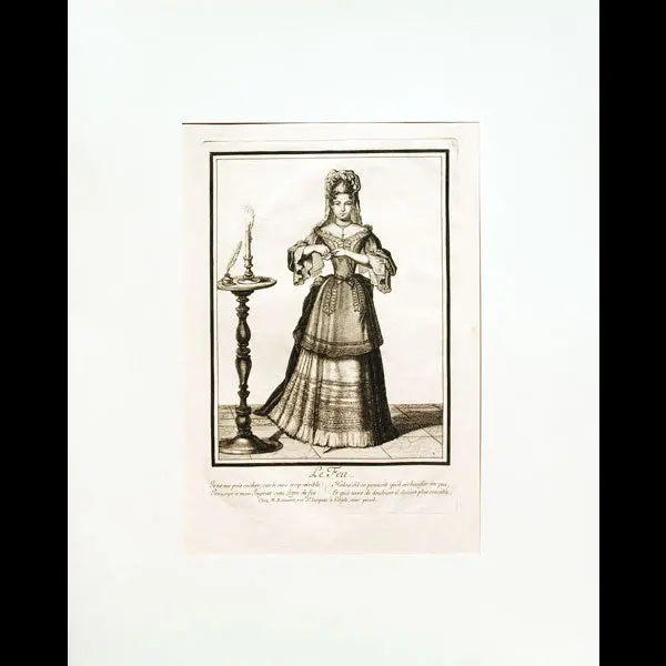 Le Feu, Allégorie Des Éléments, Gravure De Bonnart (Circa 1685) 1
