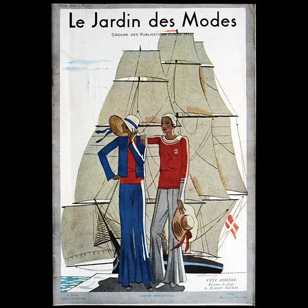 Le Jardin Des Modes, N°132, 15 Juillet 1930, Couverture D'hubert Giron 1