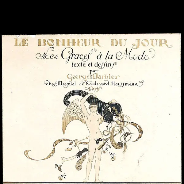 George Barbier - Le Bonheur Du Jour Ou Les Grâces À La Mode Par George Barbier, Carte De L'éditeur Meynial (1922) 2