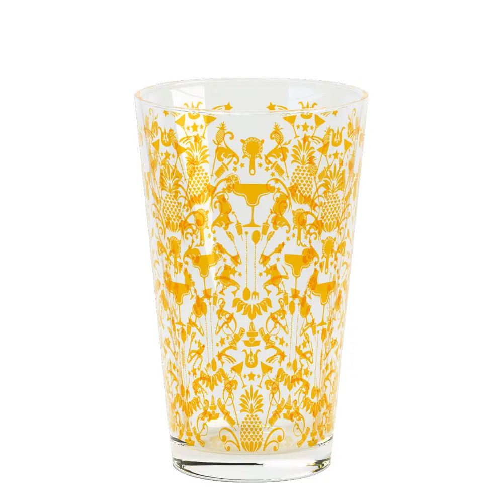 Cocktail Shaker En Verre Motifs Dorés 45 Cl 1