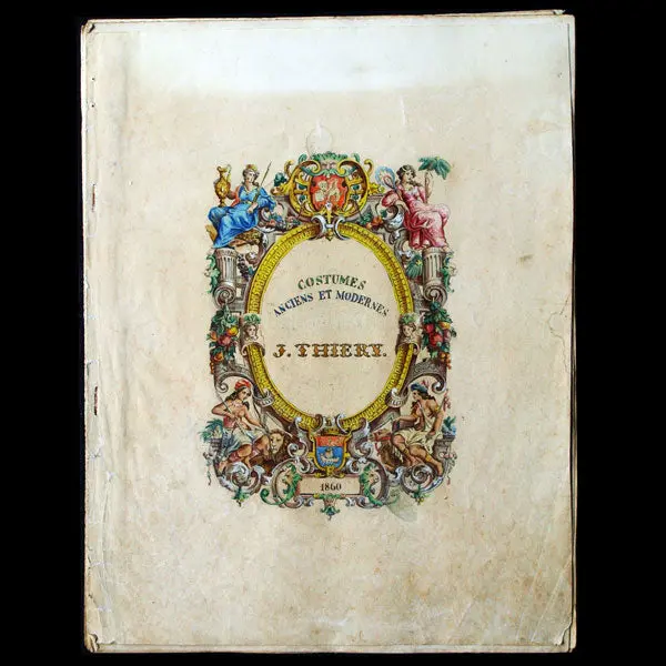 Costumes Anciens Et Modernes, Ensemble De 40 Dessins Aquarellés D'après Vecellio (1860) 1