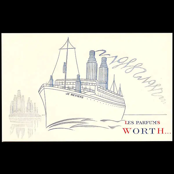 Parfums Worth - Carte De Voeux Pour L'année 1958 (1957) 1