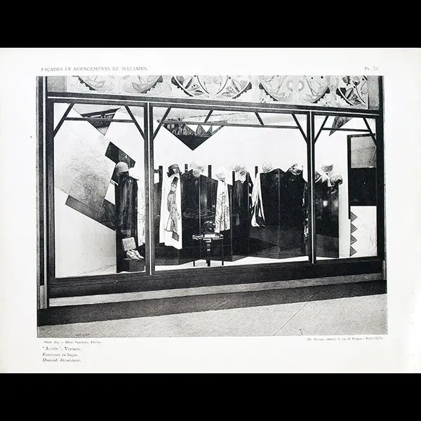 Vitrine De La Maison Agnès, Panneaux De Dunand, Exposition Des Arts Décoratifs (1925) 1