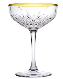 Coupette Cocktail Dorée 27 Cl Timeless De Pasabahce - Boîte De 4 1