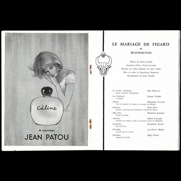 Yves Saint Laurent - Programme Du Mariage De Figaro, Avec Envoi Du Couturier (1964) 2