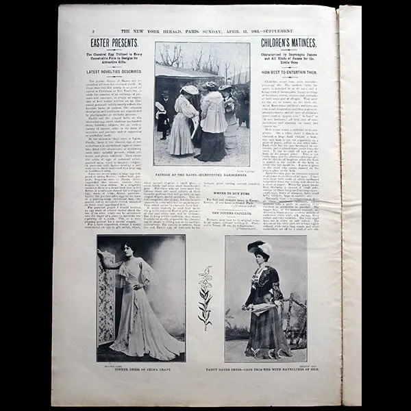 The New York Herald Fashion Supplement, April 12Th, 1903 2