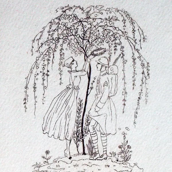 La Guirlande Des Mois, 1917, Épreuve D'essai De La Couverture 1