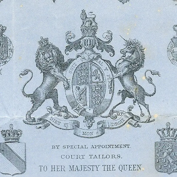 Henry Poole And Co - Facture Du Tailleur, 36, 37, 38, 39 Saville Row À Londres (1883) 2