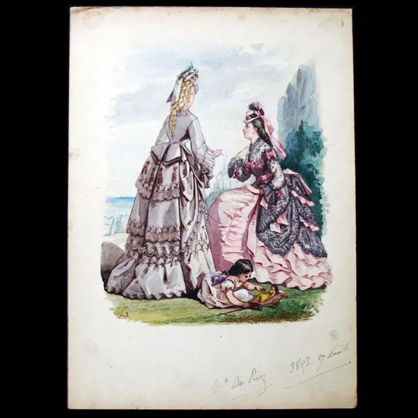Dessin De Rigolet Pour Le Journal Des Demoiselles Et Le Petit Courrier Des Dames Réunis (1872) 1