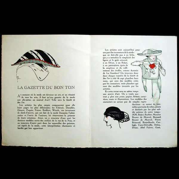 Gazette Du Bon Ton, Plaquette De Présentation De La Revue (1912) 2