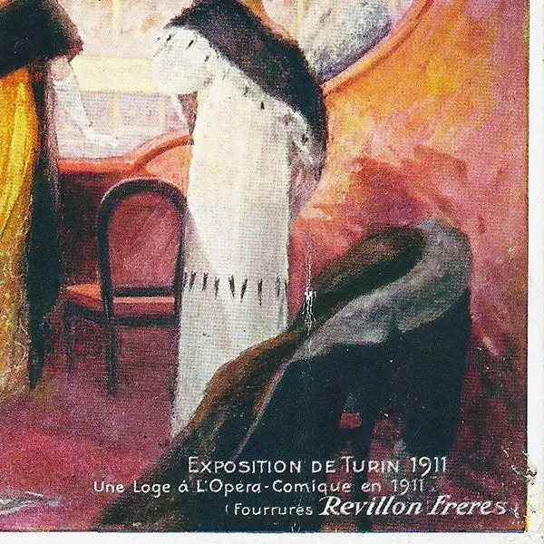 Revillon Frères, Une Loge À L'opéra Comique, Installation À L'exposition De Turin (1911) 2