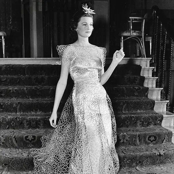 Vionnet - Robe Du Soir Présentée Au Flower Fashion Show De New York (1938) 2