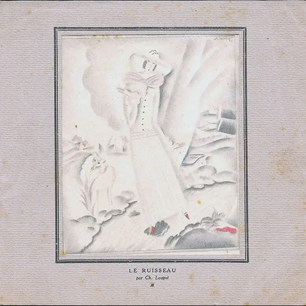 Le Ruisseau, Publicité Des Chaussures Cecil, Par Charles Loupot (1925) 1