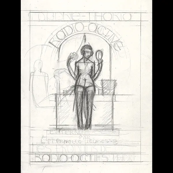 Thoria - Projet De Publicité Pour Les Produits De Beauté Radio-Actifs, Dessin De Bernard Boutet De Monvel (Circa 1920) 1