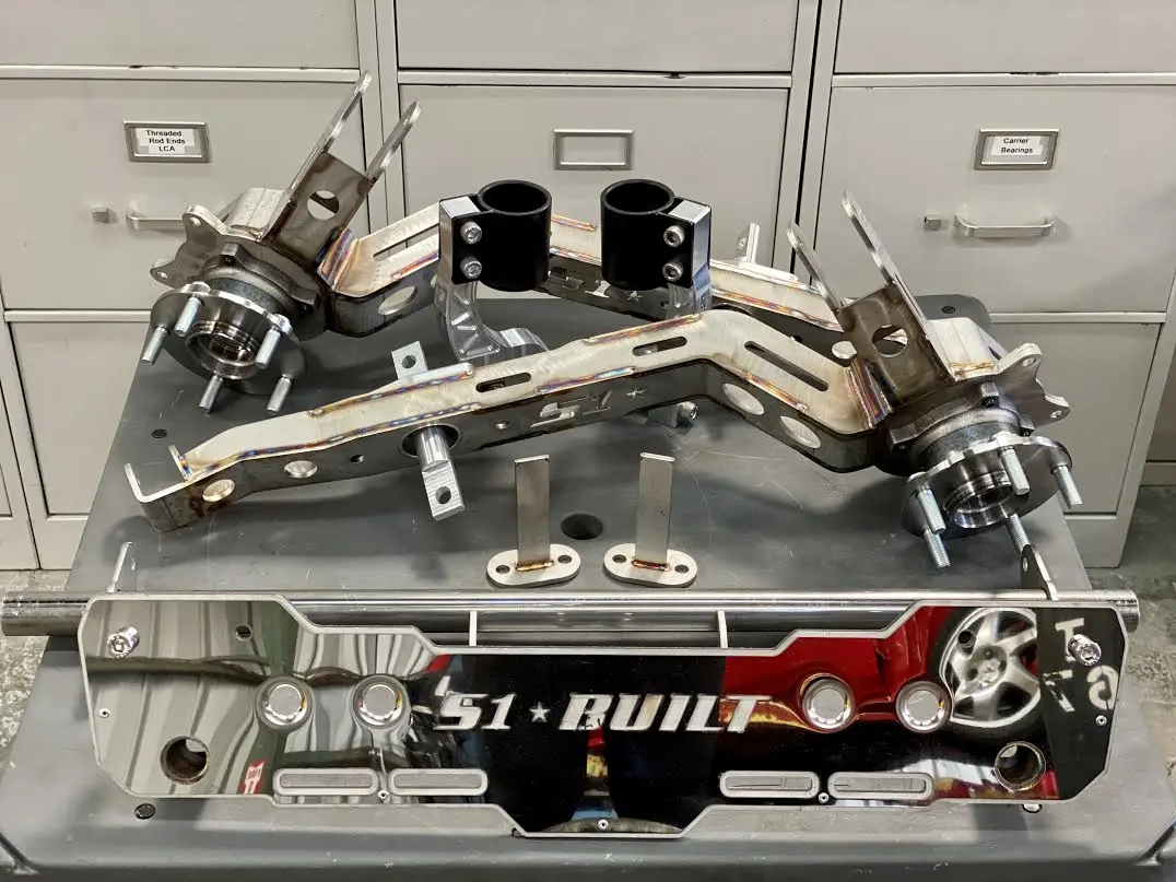 S1 Built Complete Awd Kit: Alpha6 Awd/Rwd/Fwd Rear Trailing Arms With Delta7 Rear Diff Mount Kit And Billet Forks 4