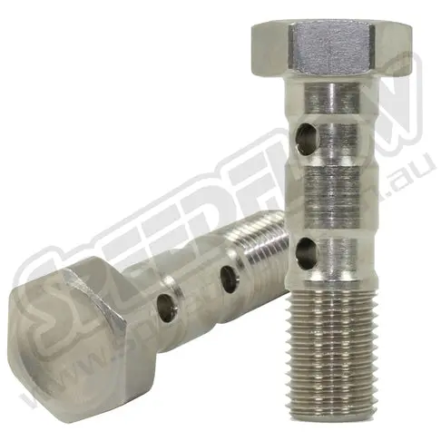 Speedflow 3/8"-24 Double Banjo Bolts For 10Mm Banjo 1
