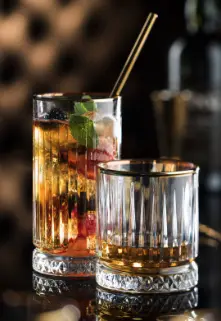 Short Drink Elysia 35,5 Cl Doré De Pasabahce - Boîte De 4 2
