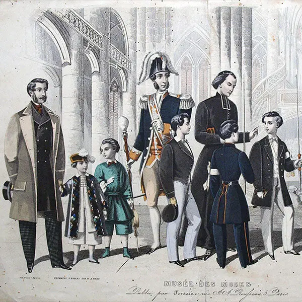 Le Musée Des Modes, Gravure De Mode Masculine (Mars 1861) 2