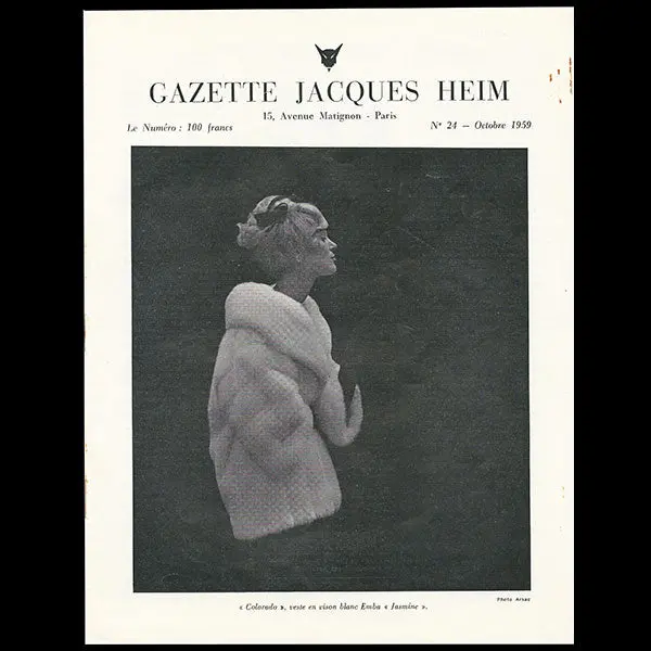 Heim - Gazette Jacques Heim, N°24 (1959, Octobre), Couverture D'arsac 1