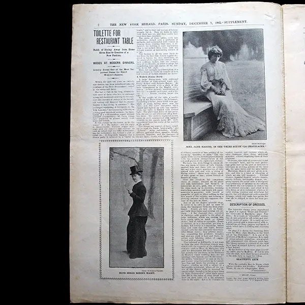 The New York Herald Fashion Supplement, December 7Th 1902 2