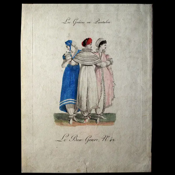 Le Bon Genre, Gravure N°42, Les Grâces En Pantalon (1810) 1