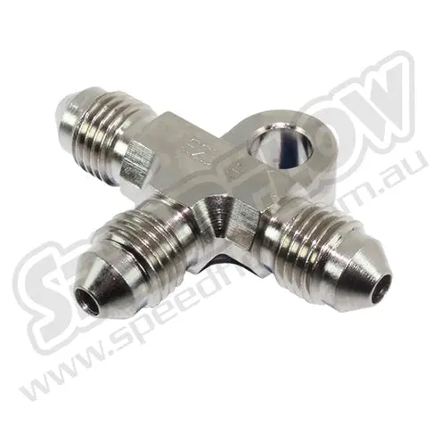 Speedflow -3 Male Tee With Bracket, Steel Or Aluminium 1